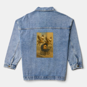 Veste En Jean Cute Griffins & Baby Cyclops Mythologie Imaginaire