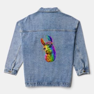 Veste En Jean Cute Llama Maman Pour Llama Llama Art Coloré