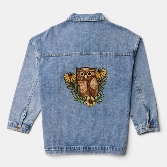 Veste En Jean Cute Owl (Verso)