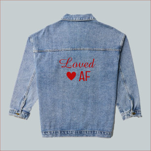 Veste En Jean Cute Rouge Coeur adoré AF