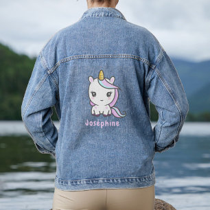 Veste En Jean Cute Unicorn