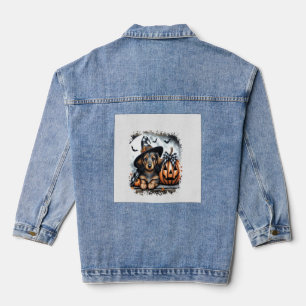 Veste En Jean Dachshund Chien Halloween