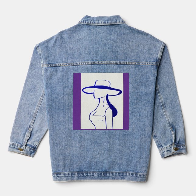 Veste En Jean Dame Bleue (Verso)