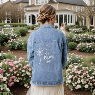 Veste En Jean Dandelion Flower Me Cadeau Pour Girfriend