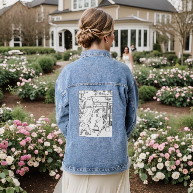 Veste En Jean Danse Avec Des Chats 🐈 (Mariage Retour)