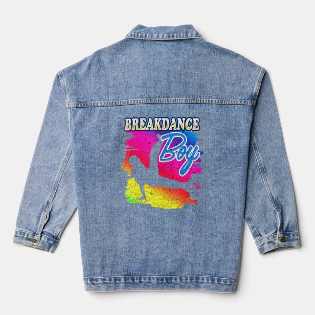Veste En Jean Danse Dancing Breakdance Boy 8 (Verso)