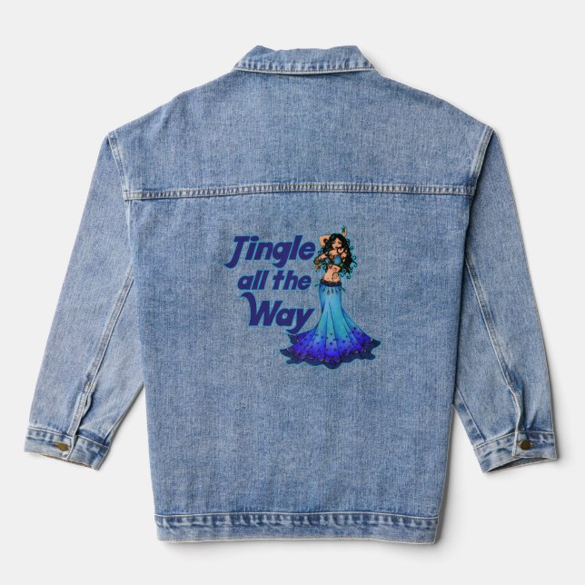 Veste En Jean Danseur du ventre bleu (Verso)