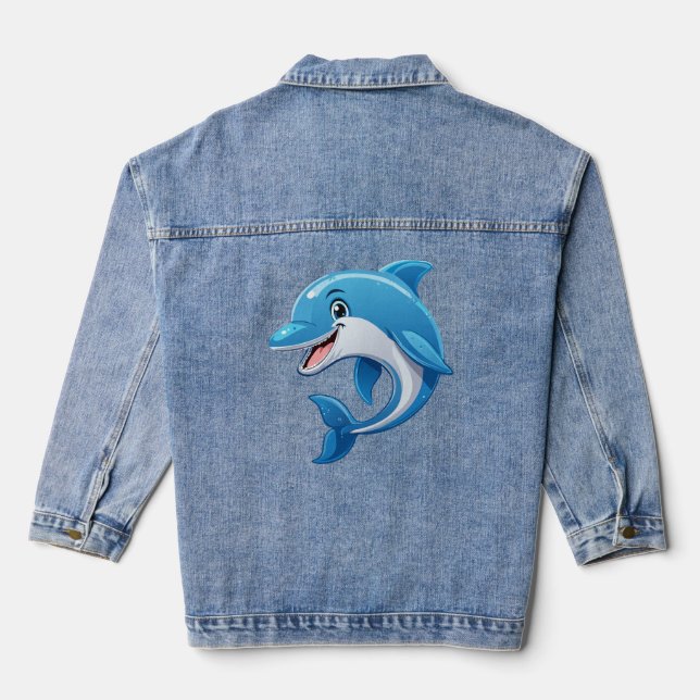 Veste En Jean Dauphin joueur (Verso)