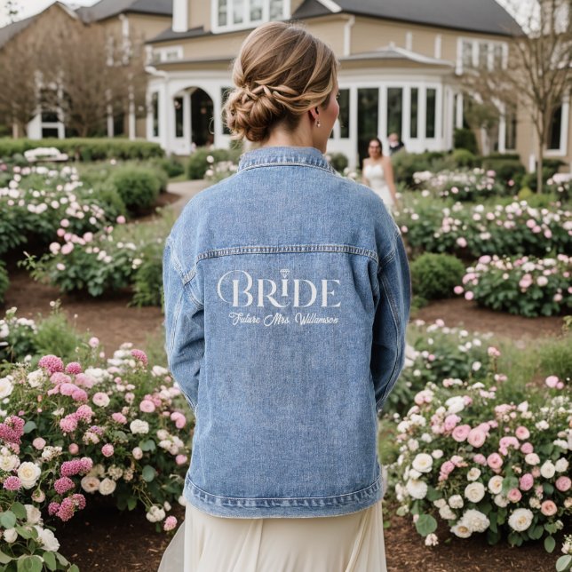 Veste en jean de future Mme personnalisée pour la  (Mariage Retour)