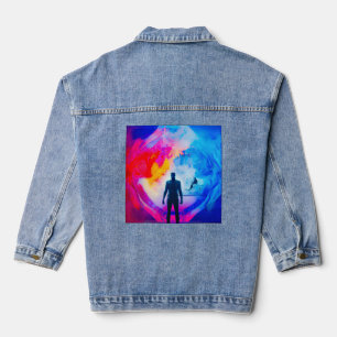 Veste En Jean Debout en Couleurs