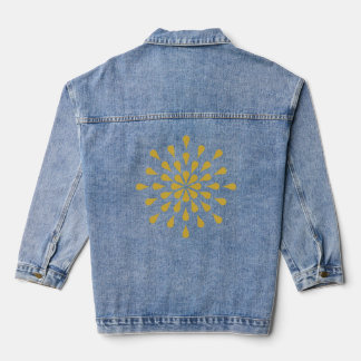 Veste En Jean Déchets d'or