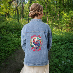 Veste En Jean DeColores Cursillo Rooster floral coloré