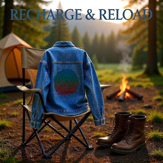Veste En Jean Dégradé Céleste (Créateur téléchargé)