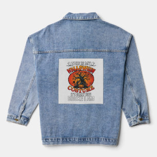 Veste En Jean Déguisement Halloween Citrouille Cassée Épouvantab