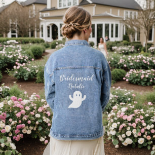 Veste En Jean Demoiselle d'honneur Halloween Fantôme Mariage Ent