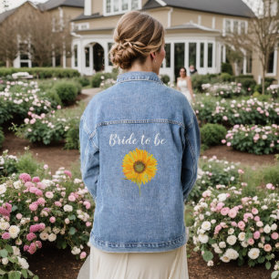 Veste En Jean Demoiselle d'honneur Tournesol Mariage Country Ent