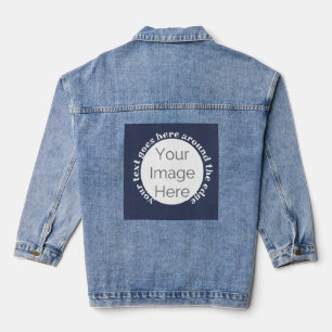 Veste En Jean demoiselle votre image ici, photo texte personnali
