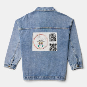 Veste En Jean Denim Blue Jean Jacket RHDesignings par 2chattychi