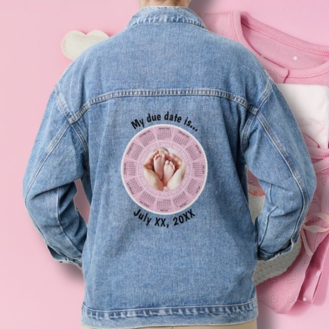 Veste En Jean Denim Jean Veste Grossesse Date d'échéance (Créateur téléchargé)