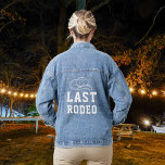 Veste En Jean Dernière Fête des mariées Rodéo Bachelorette Denim<br><div class="desc">Superbe veste en denim. Parfait pour la photo avec la fête de la Mariée !</div>