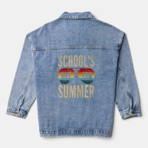Veste En Jean Dernière Journée Rétro Des Écoles Scolaires Sortie