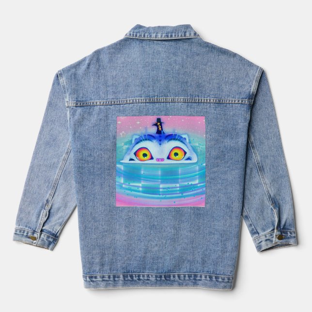 Veste En Jean Derpy Tiger K Pop Denim Jacket (Verso)