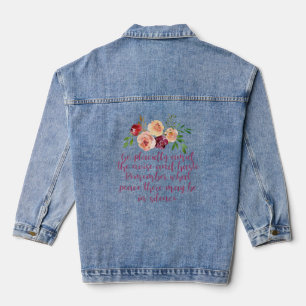 Veste En Jean Desiderata Poème Méditation pacifique