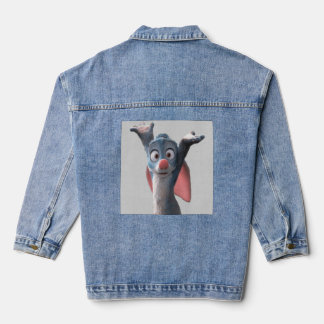Veste En Jean Dessin animé de lapin choqué