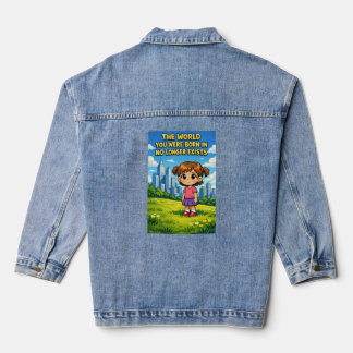 Veste En Jean Dessin animé : Le monde dans lequel vous êtes né n