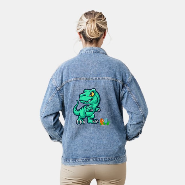 Veste En Jean dinosaure aux oeufs (Modèle)