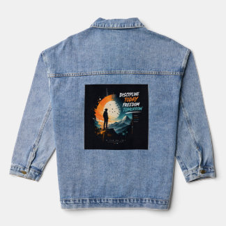 Veste En Jean Discipline Aujourd'hui Liberté Demain