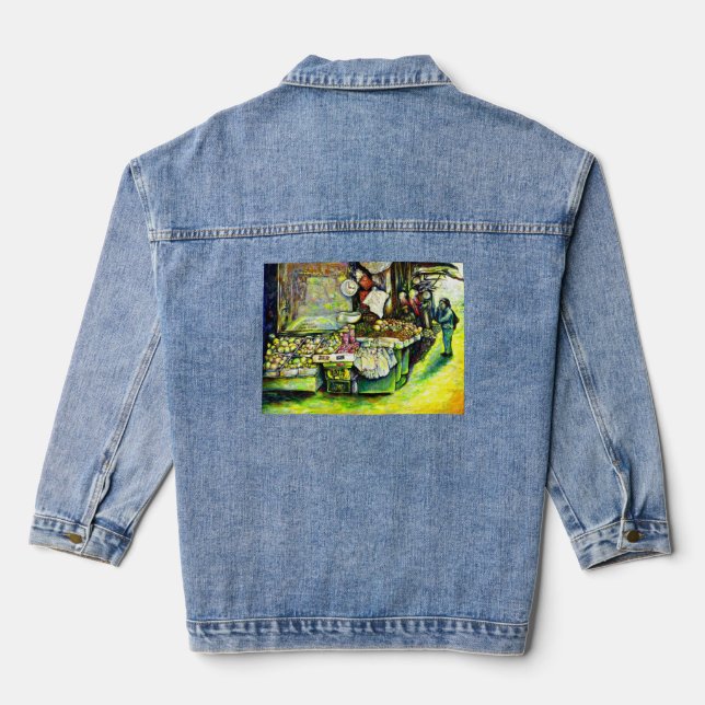 Veste En Jean Dit pour impliquer toute l'idée (Verso)