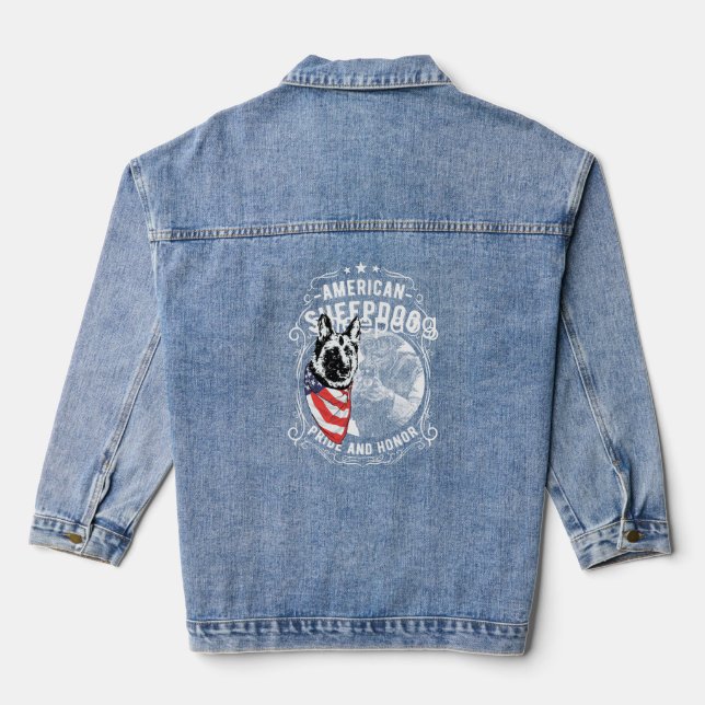 VESTE EN JEAN DOG USA AMERICAN (Verso)