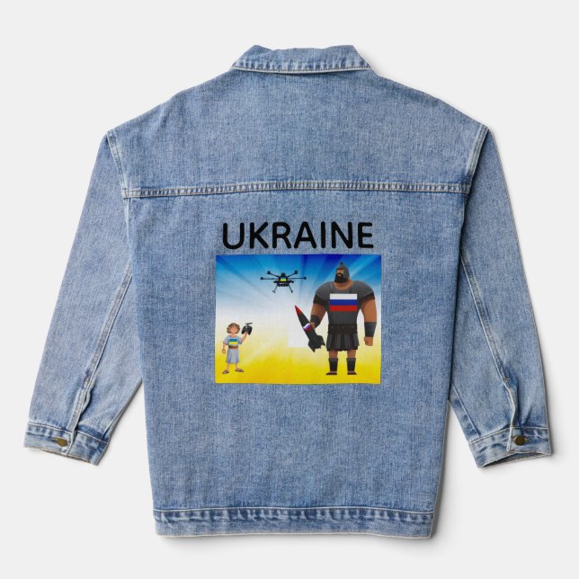 Veste En Jean Dominance des drones ukrainiens  (Verso)