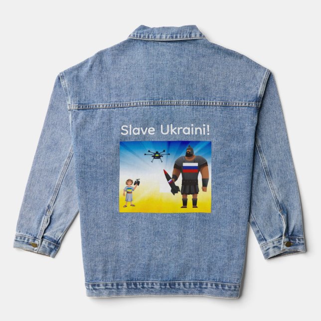 Veste En Jean Dominance des drones ukrainiens  (Verso)