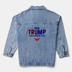 Veste En Jean Donald Trump Reprenez l'élection en Amérique
