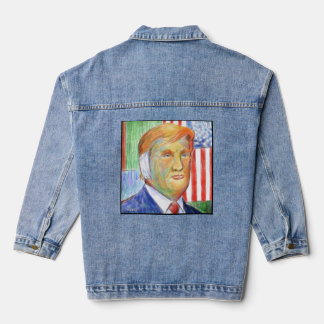 Veste En Jean Donald Trump Van Gogh