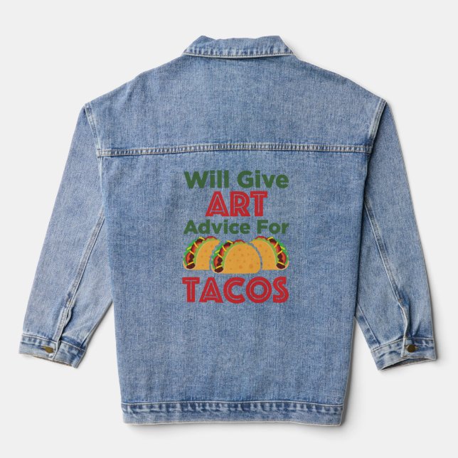 Veste En Jean Donner des conseils d'art pour Tacos Artiste ensei (Verso)