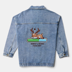 Veste En Jean Dormir Rinder Drôle Chargement d'énergie