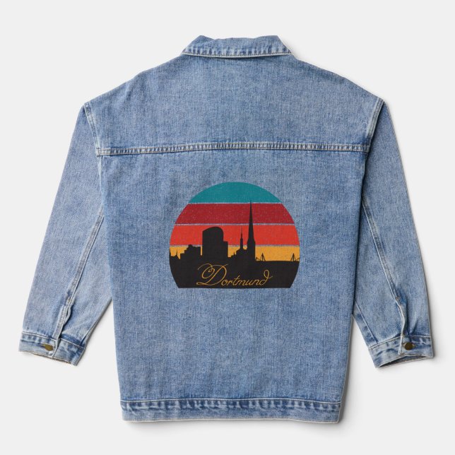 Veste En Jean Dortmund Silhouette (Verso)