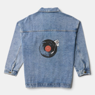Veste En Jean Dossier de vinyle