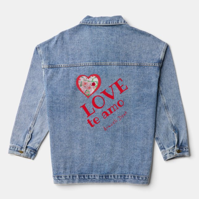 Veste En Jean Double coeur (Verso)