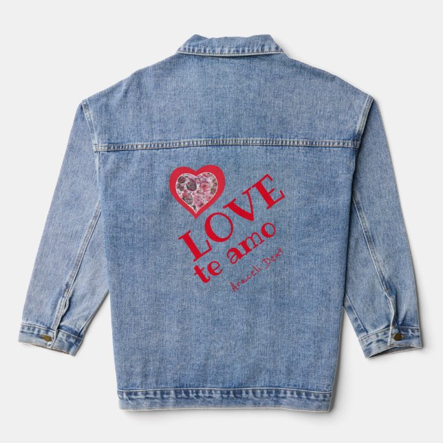 Veste En Jean Double coeur (Verso)