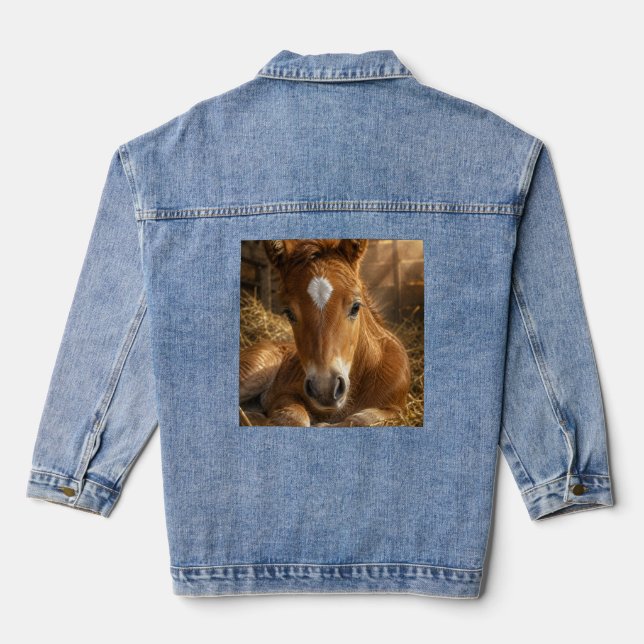 Veste En Jean Douce Pâmoison dorée (Verso)