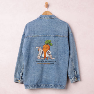 Veste En Jean Dr. Carrot ECG Mountain Range Funny Medical Denim 