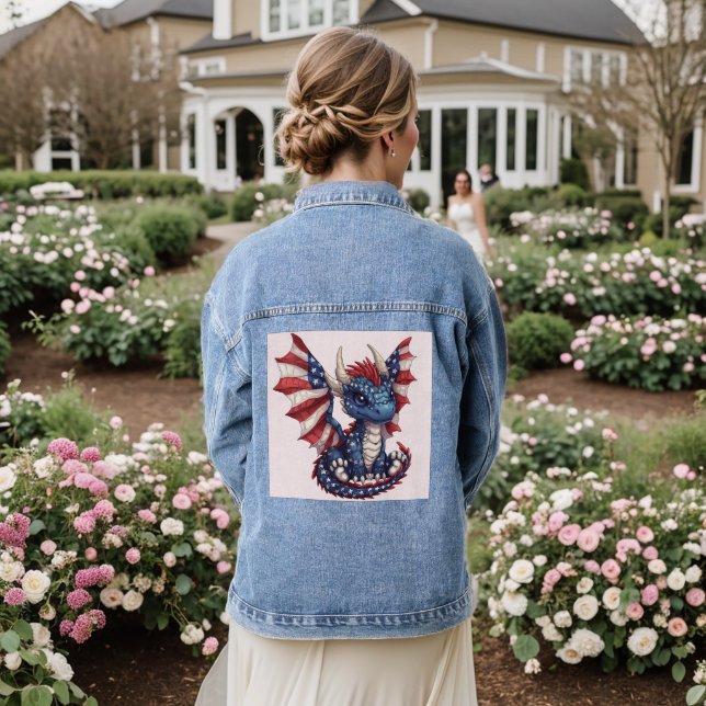 Veste En Jean Dragon Patriote (Mariage Retour)