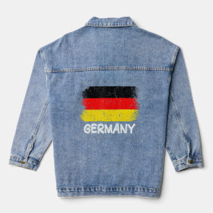 Veste En Jean Drapeau Allemagne