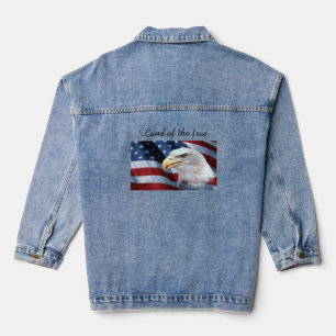 Veste En Jean Drapeau américain Denim Jacket