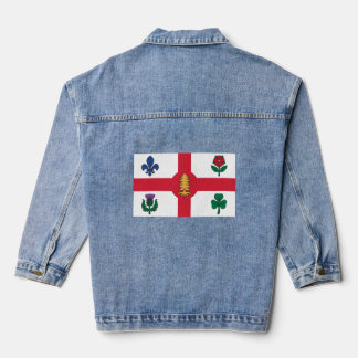 Veste En Jean Drapeau de Montréal (Québec)