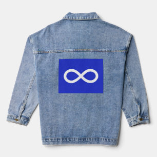 Veste En Jean Drapeau des Métis